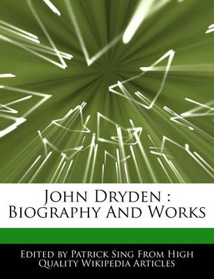 Book cover for John Dryden