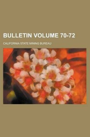 Cover of Bulletin Volume 70-72