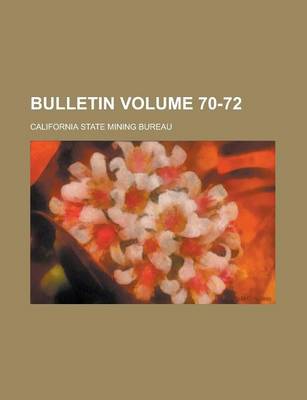 Book cover for Bulletin Volume 70-72