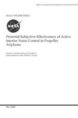 Cover of Potential Subjective Effectiveness of Active Interior Noise Control in Propeller Airplanes