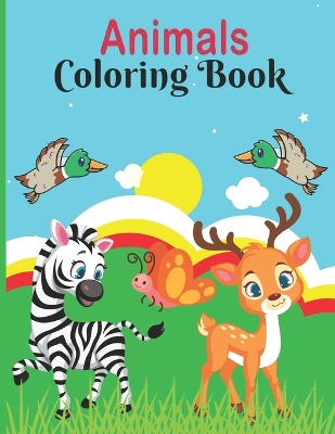 Book cover for Animals Coloring Book