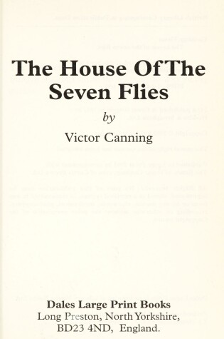 Cover of The House Of The Seven Flies