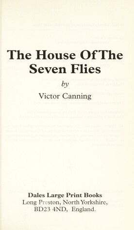 Book cover for The House Of The Seven Flies