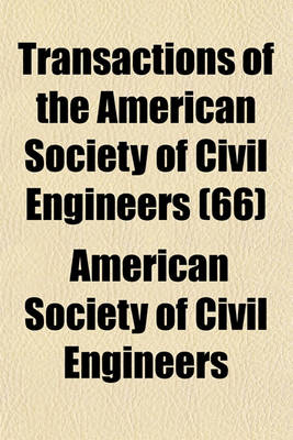 Book cover for Transactions of the American Society of Civil Engineers (66)