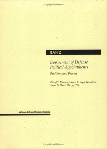 Book cover for Department of Defense Political Appointments