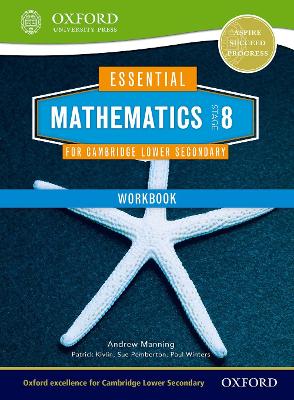 Book cover for Essential Mathematics for Cambridge Lower Secondary Stage 8 Workbook