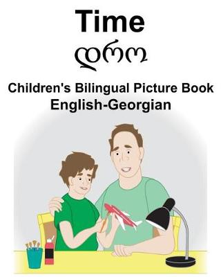 Book cover for English-Georgian Time Children's Bilingual Picture Book