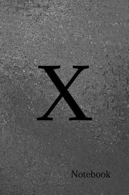 Book cover for 'x' Notebook