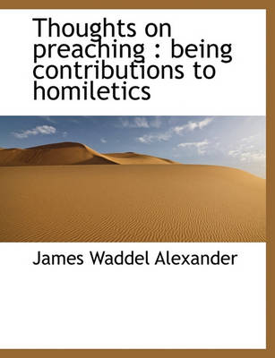 Book cover for Thoughts on Preaching