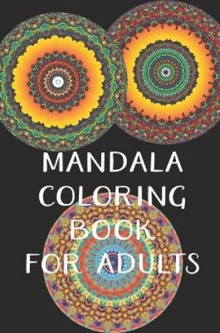 Cover of mandala coloring book for adults