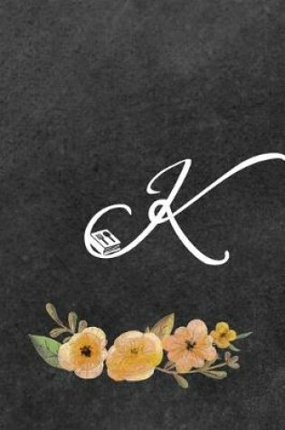 Cover of Initial Monogram Letter K on Chalkboard