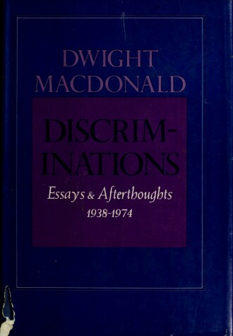 Book cover for Discriminations