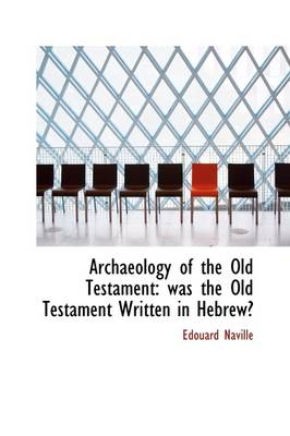 Book cover for Archaeology of the Old Testament