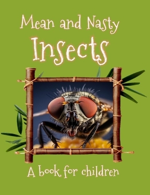 Book cover for Mean and Nasty Insects - a book for children.