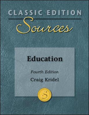 Book cover for Classic Edition Sources: Education