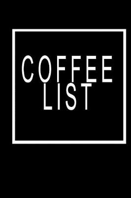 Book cover for Coffee List