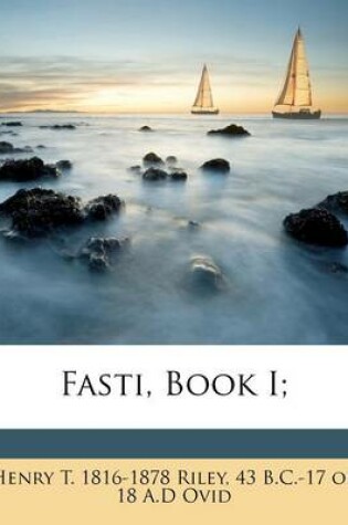 Cover of Fasti, Book I;