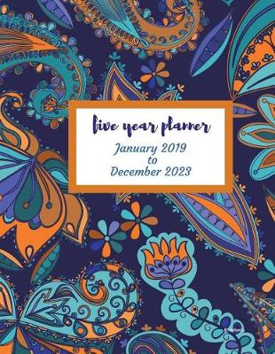 Book cover for 2019 - 2023 Blueebony Five Year Planner