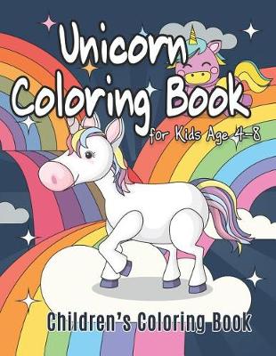 Book cover for Unicorn Coloring Book for Kids Ages 4-8