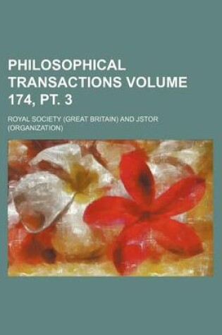 Cover of Philosophical Transactions Volume 174, PT. 3