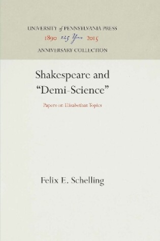 Cover of Shakespeare and "Demi-Science"