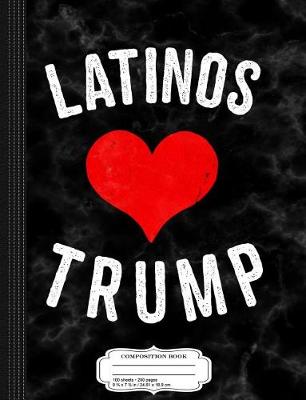 Book cover for Latinos Love Trump Composition Notebook