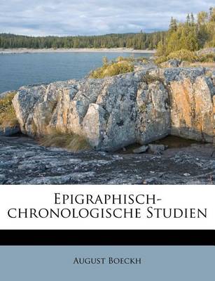 Book cover for Epigraphisch-Chronologische Studien.