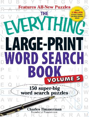 Book cover for The Everything Large-Print Word Search Book, Volume V