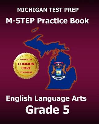 Book cover for Michigan Test Prep M-Step Practice Book English Language Arts Grade 5