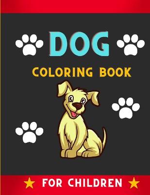 Book cover for Dog coloring book for children