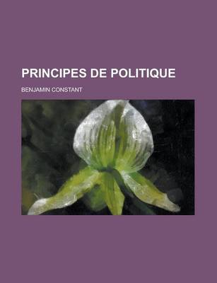 Book cover for Principes de Politique