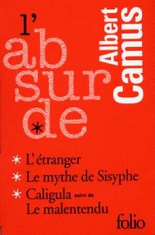 Cover of L'absurde. Coffret 3 vols