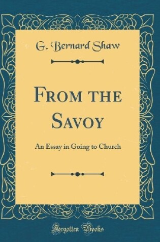 Cover of From the Savoy