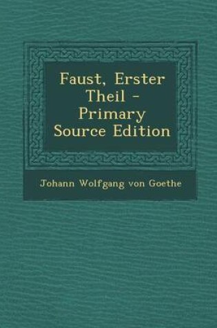 Cover of Faust, Erster Theil