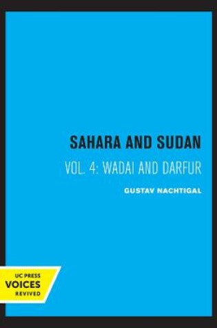 Cover of Sahara and Sudan IV