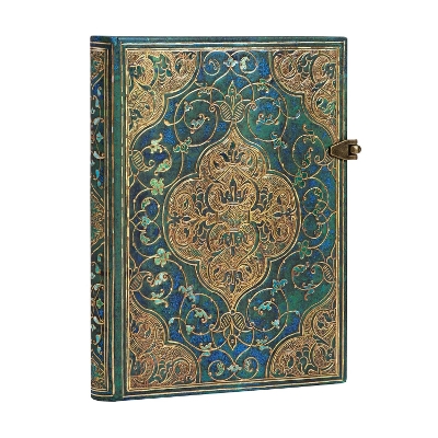 Book cover for Turquoise Chronicles Midi Lined Hardcover Journal