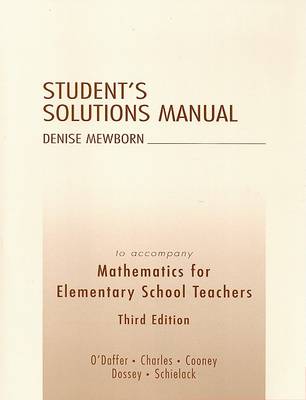 Book cover for Student's Solution Manual