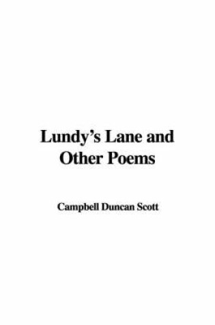 Cover of Lundy's Lane and Other Poems