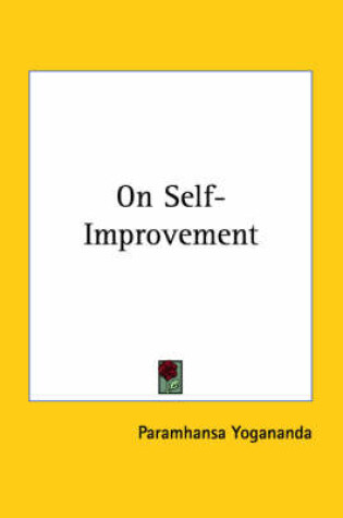Cover of On Self-Improvement