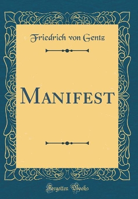 Book cover for Manifest (Classic Reprint)