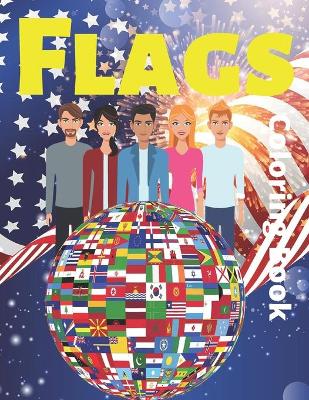 Book cover for Flags Coloring Book