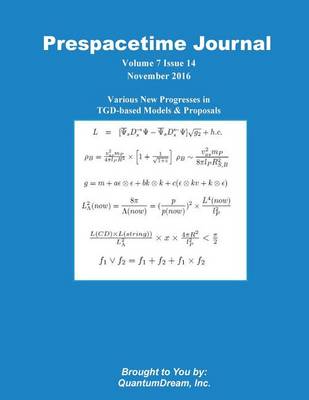 Book cover for Prespacetime Journal Volume 7 Issue 14