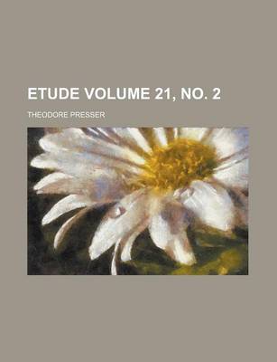 Book cover for Etude Volume 21, No. 2