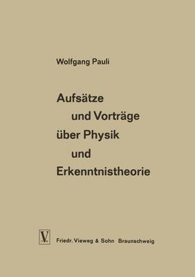 Cover of Aufsatze Und Vortrage UEber Physik Und Erkenntnistheorie