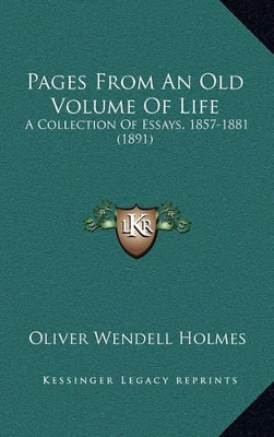 Book cover for Pages from an Old Volume of Life