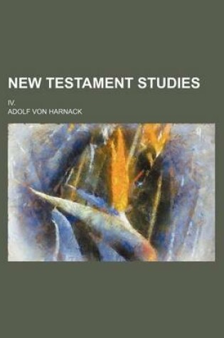 Cover of New Testament Studies; IV.