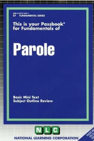 Cover of PAROLE