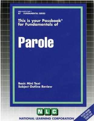 Book cover for PAROLE