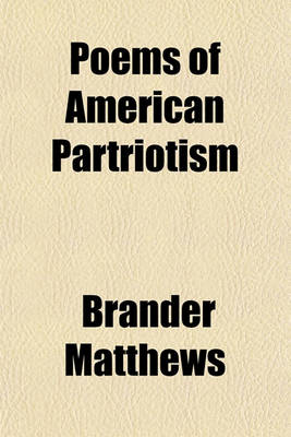 Book cover for Poems of American Partriotism