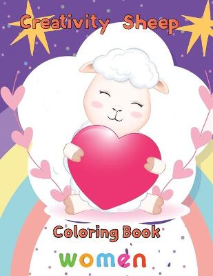 Book cover for Creativity Sheep Coloring Book Women